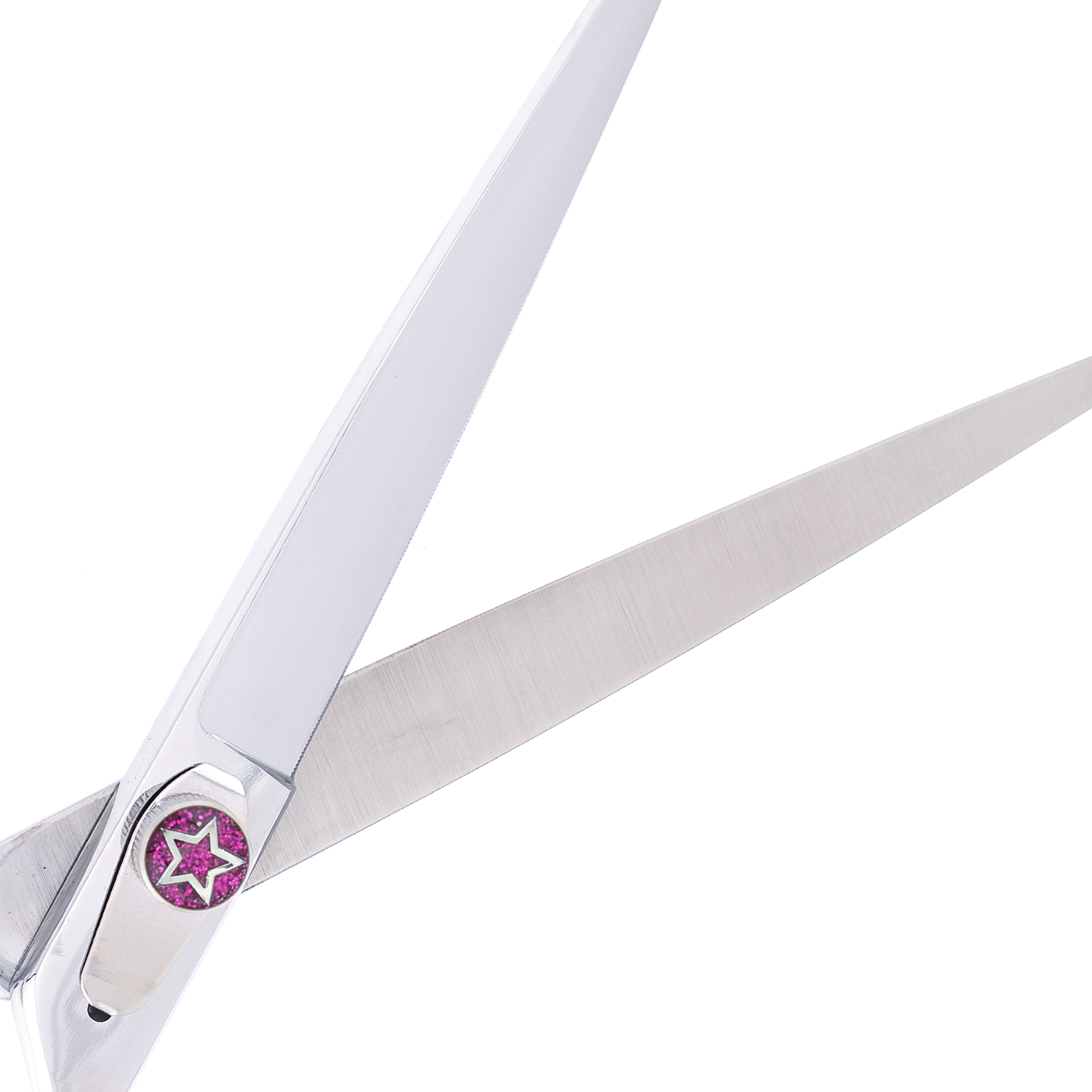 Titan Shears – Hoshi Silver & Purple Straight Shears 7.5” image 3